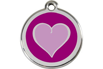 REDDINGO MEDAGLIETTA CON INCISIONE MOD: CUORE VIOLA
