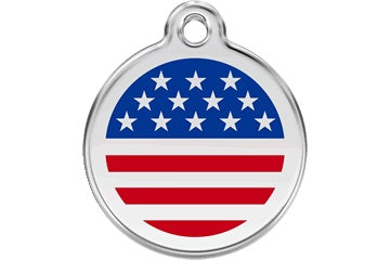 REDDINGO MEDAGLIETTA CON INCISIONE MOD: BANDIERA USA