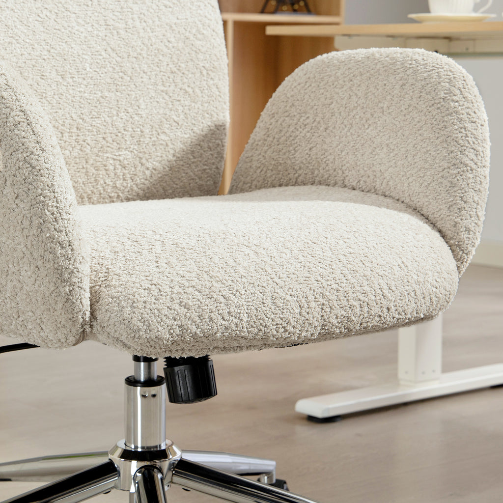 Chaise bureau ergonomique, fauteuil de bureau pivotant, hauteur réglable, appui-tête réglable, fonction bascule, gris-8