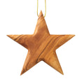 Stella di Natale pendente in legno d’ulivo