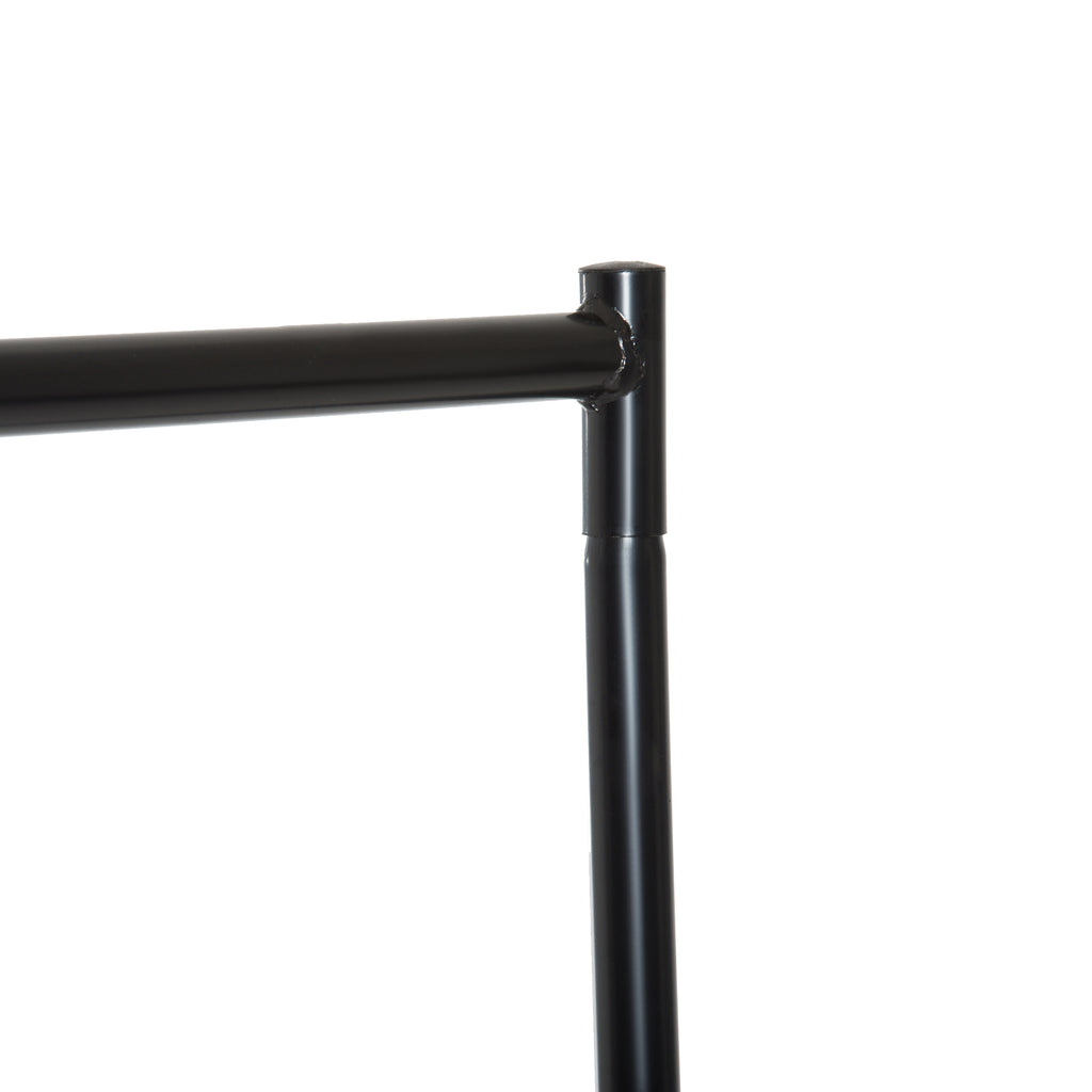 Portant à Vêtements avec Roulettes Tringle a Vêtement solide Charge 140 Kg 150 x 60 x 170 cm Porte-Manteau en acier noir-7