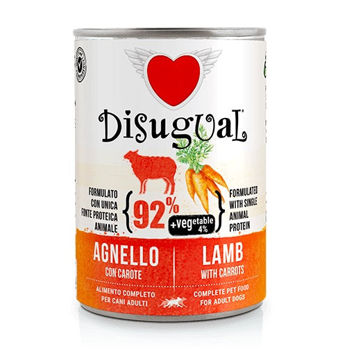 DISUGUAL DOG VEGETABLE AGNELLO & CAROTE 400 GR.