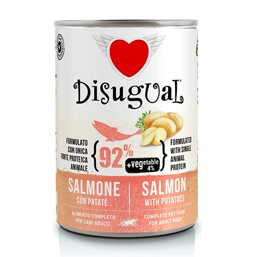 DISUGUAL DOG VEGETABLE SALMONE & PATATE 400 GR.