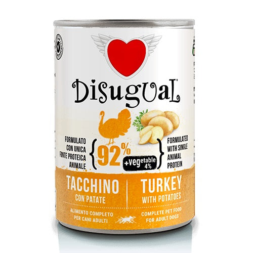 DISUGUAL DOG VEGETABLE TACCHINO & PATATE 400 GR.