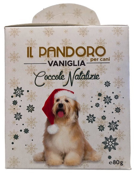 COCCOLE NATALIZIE - PANDORO PER CANI GUSTO VANIGLIA 80 GR.