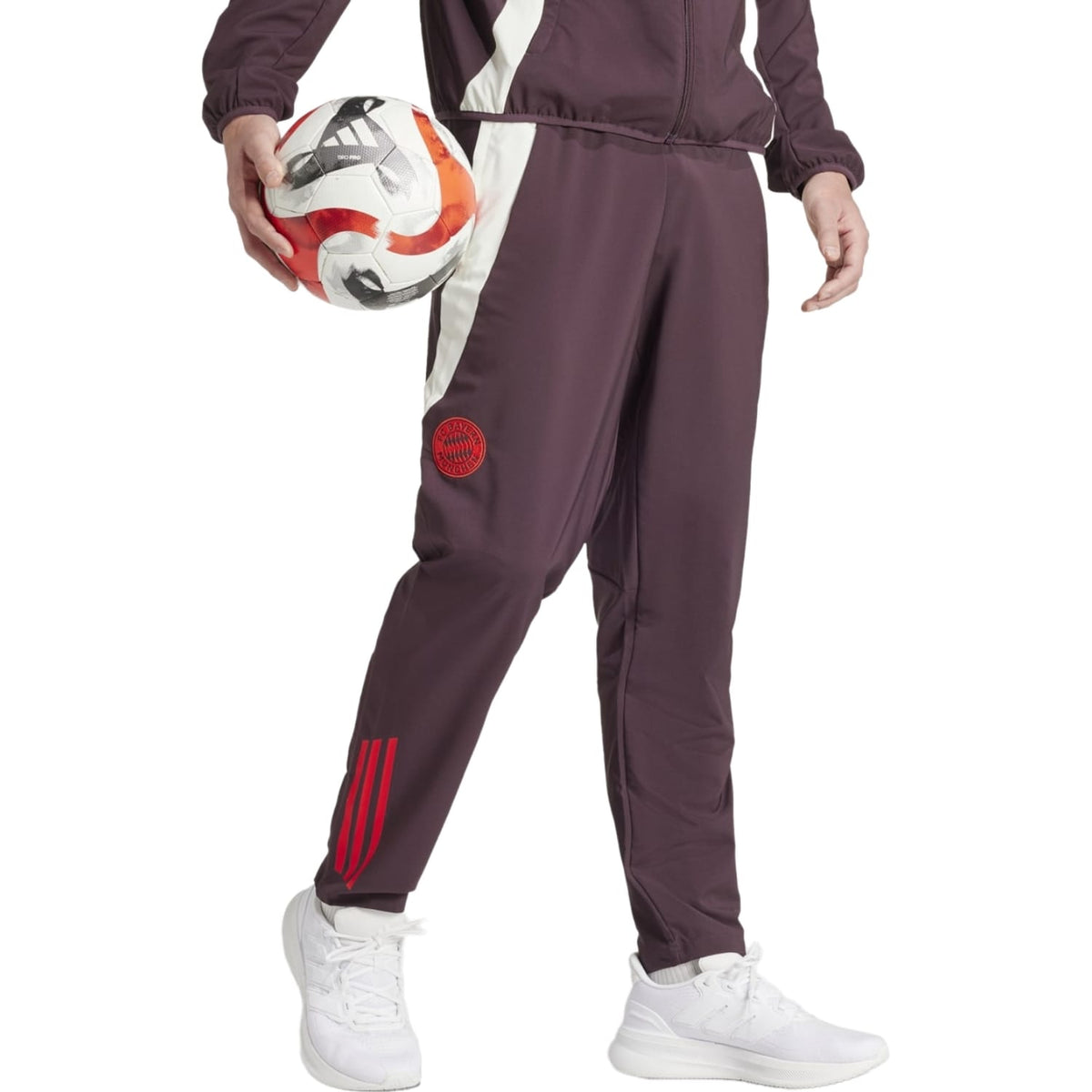 Bayern Munich dark red presentation Soccer tracksuit 2024/25 - Adidas-1
