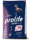 PROLIFE DOG ADULT SENSITIVE STERILISED MINI MAIALE & RISO 2 KG.