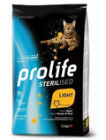 PROLIFE CAT STERILIZED LIGHT MANZO, OCA & RISO 400 GR.