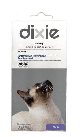 DIXIE FIPRONIL SPONT ON GATTO 1 PIPETTA DA 0,5 ML.