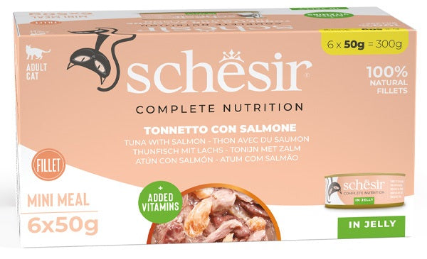 SCHESIR COMPLETE NUTRITION JELLY TONNETTO CON SALMONE (6 x 50 GR.)