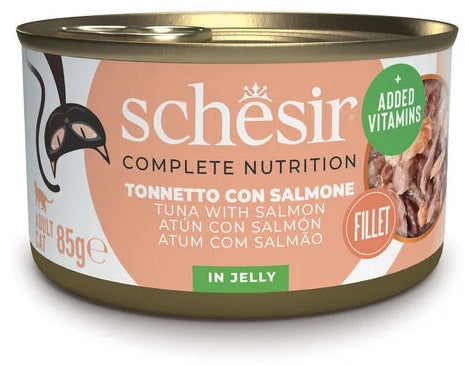 SCHESIR COMPLETE NUTRITION JELLY TONNETTO CON SALMONE 85 GR.