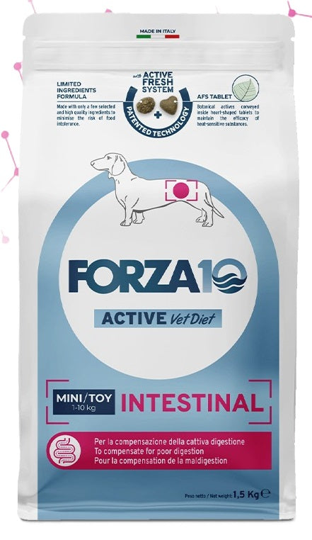 FORZA 10 ACTIVE VET DIET MINI/TOY INTESTINAL 1,5 KG.