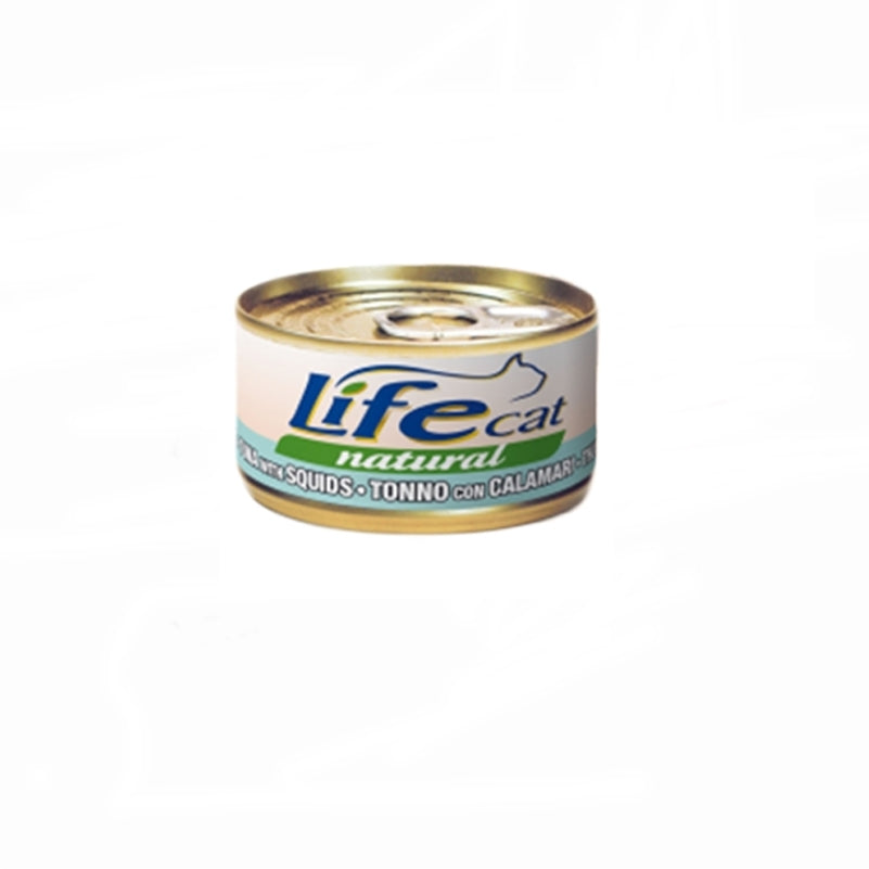 LIFE CAT NATURAL TONNO CON CALAMARI 85 GR.