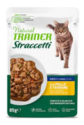 NATURAL TRAINER CAT ADULT STRACCETTI POLLO & VERDURE 85 GR.
