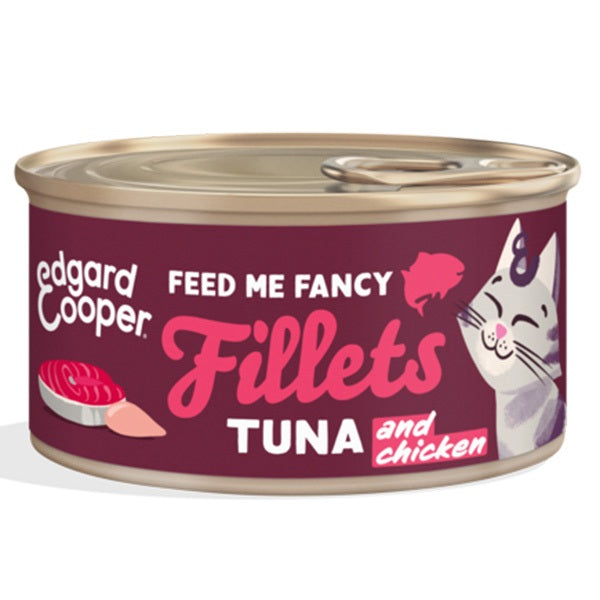 EDGARD&COOPER CAT ADULT FILETTI TONNO & POLLO 70 GR.