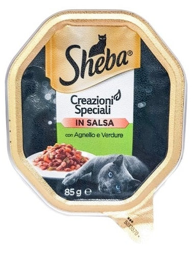 SHEBA CREAZIONI SPECIALI IN SALSA AGNELLO & VERDURE 85 GR.