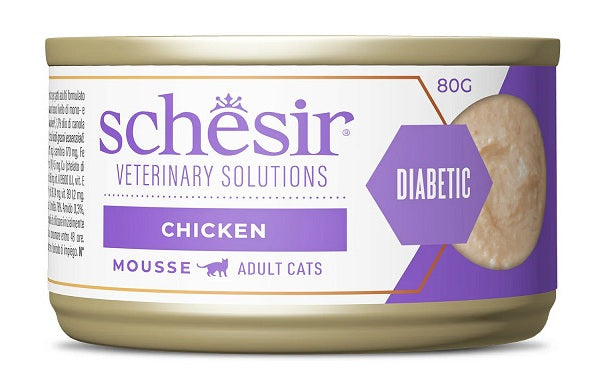 SCHESIR VET SOLUTIONS DIABETIC MOUSSE POLLO 80 GR.