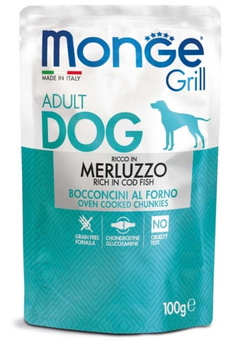 MONGE GRILL BUSTINE MERLUZZO 100 GR.