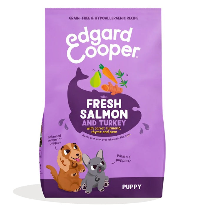 EDGARD&COOPER DOG PUPPY MEDIUM SALMONE & TACCHINO 2,5 KG.
