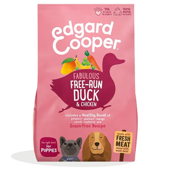 EDGARD&COOPER DOG PUPPY ALL BREEDS ANATRA & POLLO 700 GR.
