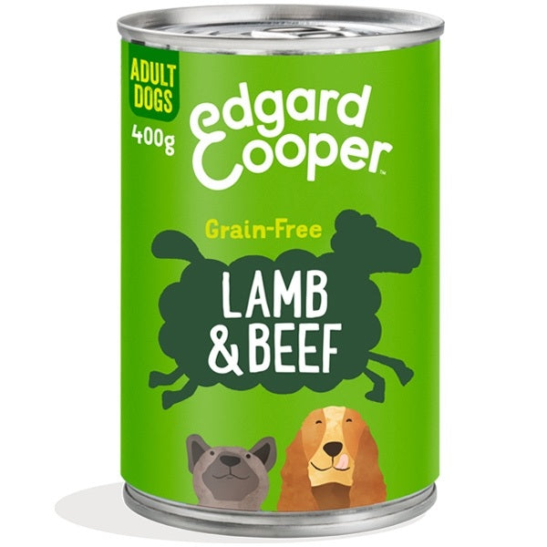 EDGARD&COOPER DOG ADULT AGNELLO & MANZO 400 GR.