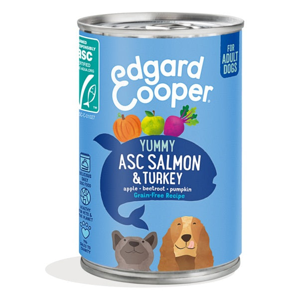 EDGARD&COOPER DOG ADULT SALMONE & TACCHINO 400 GR.