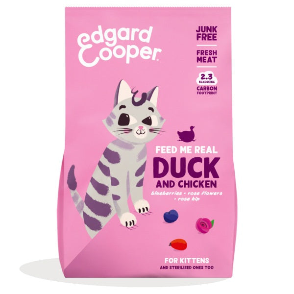 EDGARD&COOPER CAT KITTEN ANATRA & POLLO 2 KG.
