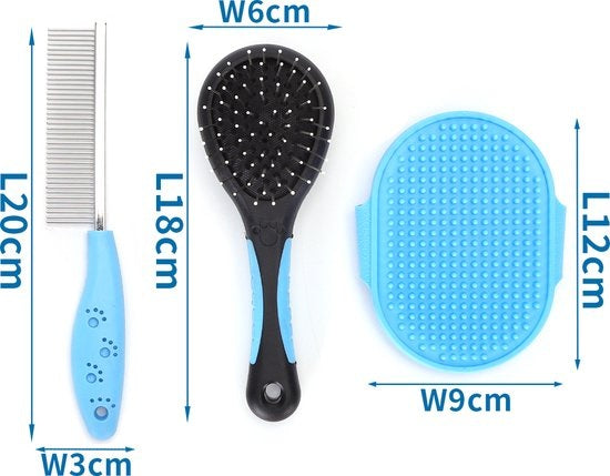 SET SPAZZOLE TOELETTATURA 3 PZ.