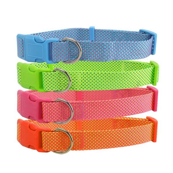 COLLARE IN NYLON TINTA UNITA (1,5 x 25-40 CM.)