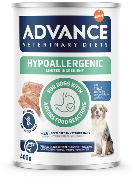 AFFINITY ADVANCE VET DIETS DOG HYPOALLERGENIC TROTA 400 GR.