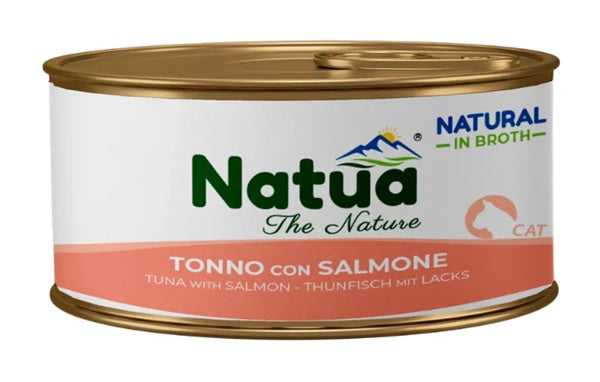 NATUA CAT NATURAL BROTH TONNO & SALMONE 150 GR.