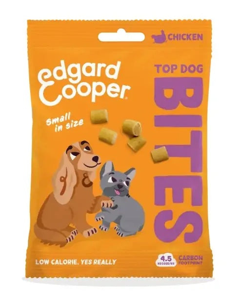EDGARD&COOPER DOG SNACK TOP BITES POLLO TG. SMALL 50 GR.