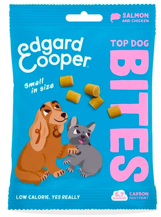 EDGARD&COOPER DOG SNACK TOP BITES SALMONE TG. SMALL 50 GR.