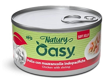 OASY CAT NATURY SOFT JELLY - POLLO CON MAZANCOLLE INDOPACIFICHE 85 GR.