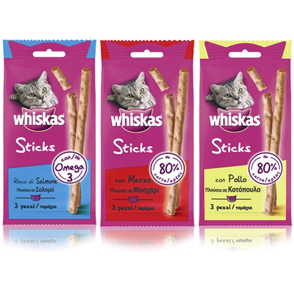 WHISKAS CATSTICKS POLLO 18 GR.