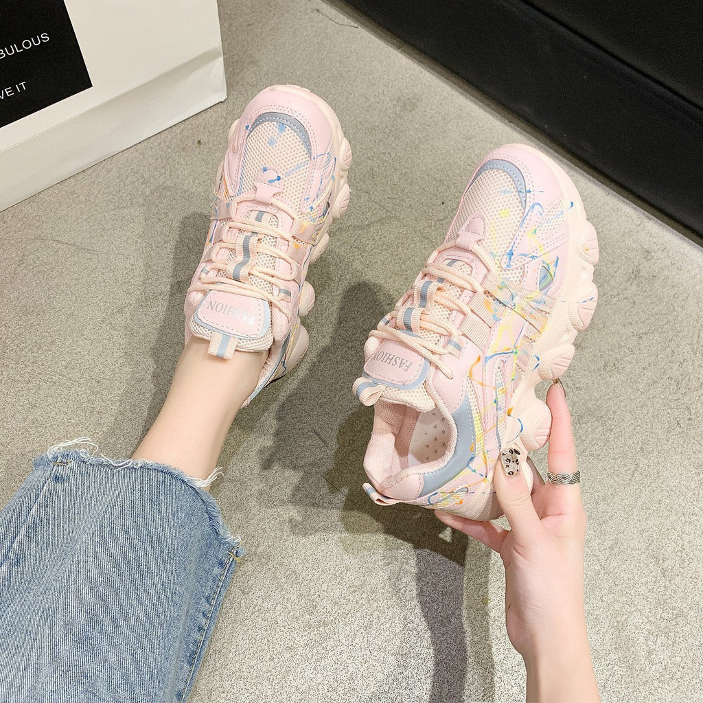 Luminous super fire daddy shoes women trend sneakers-2