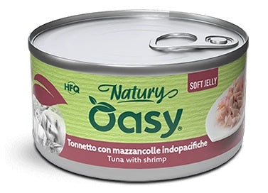 OASY CAT NATURY SOFT JELLY - TONNETTO CON MAZZANCOLLE INDOPACIFICHE 150 GR.