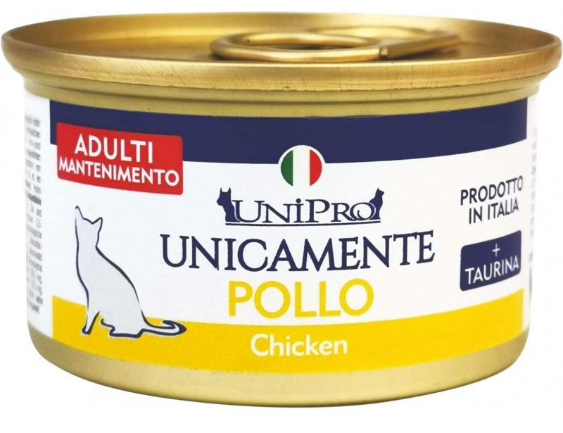 UNIPRO CAT ADULT UNICAMENTE POLLO 85 GR.