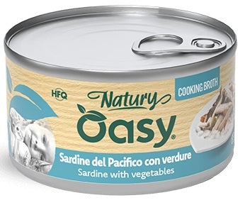 OASY CAT NATURY COOKING BROTH - SARDINE CON VERDURE 85 GR.
