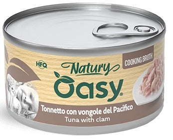 OASY CAT NATURY COOKING BROTH - TONNETTO CON VONGOLE 85 GR.