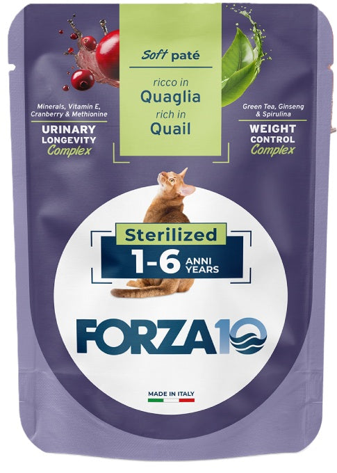 FORZA 10 CAT BOTANICAT PATE' STERILIZED QUAGLIA 80 GR.