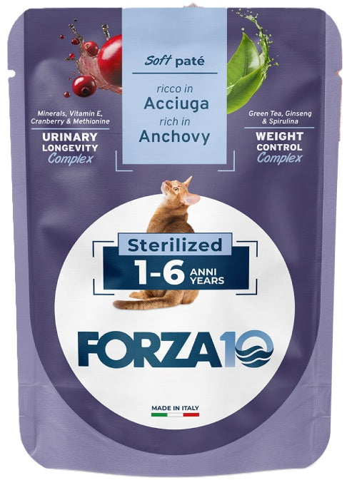 FORZA 10 CAT BOTANICAT PATE' STERILIZED ACCIUGA 80 GR.