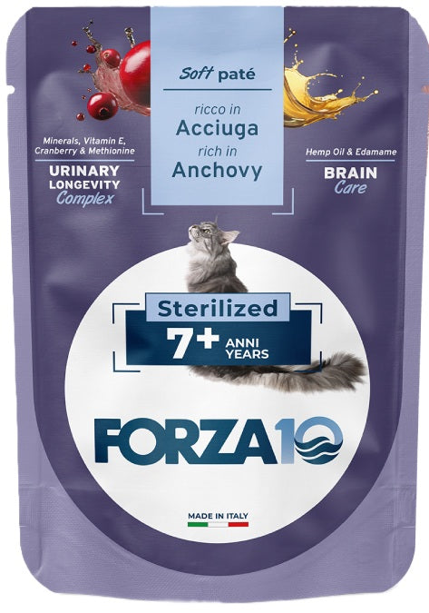 FORZA 10 CAT BOTANICAT PATE' STERILIZED 7+ ACCIUGA 80 GR.