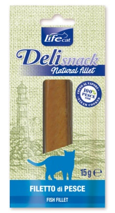 LIFE CAT DELISNACK FILETTO DI PESCE 15 GR.