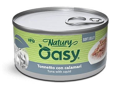 OASY CAT NATURY SOFT JELLY - TONNETTO CON CALAMARI 150 GR.