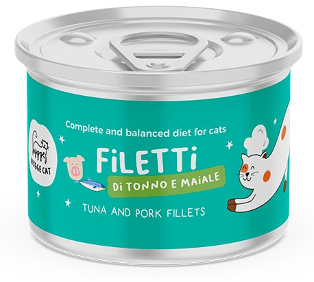 HYGGE CAT ADULT FILETTI TONNO & MAIALE 70 GR.