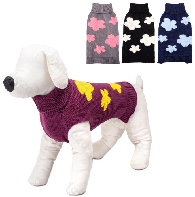MAGLIONE FANTASIA FIORATA TG. XXL (45 CM.)