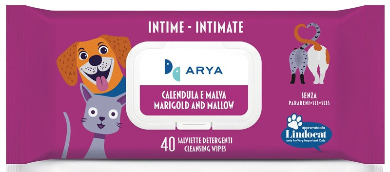 ARYA SALVIETTE DETERGENTI INTIME CALENDULA & MALVA 40 PZ.
