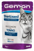 GEMON CAT ADULT STERILISED BOCCONCINI TONNO 100 GR.