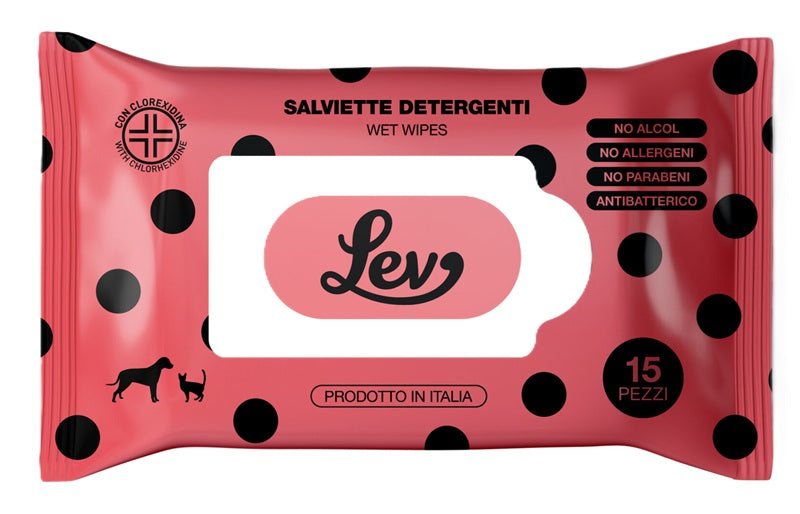 LEV SALVIETTE DETERGENTI CON CLOREXIDINA 15 PZ.